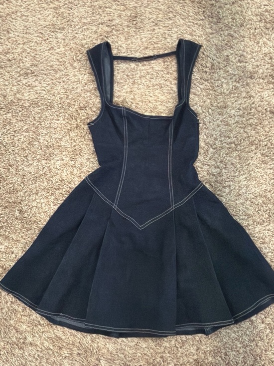 BDG Dresses & Skirts - BDG Black Mini Dress with Contrast Stitching